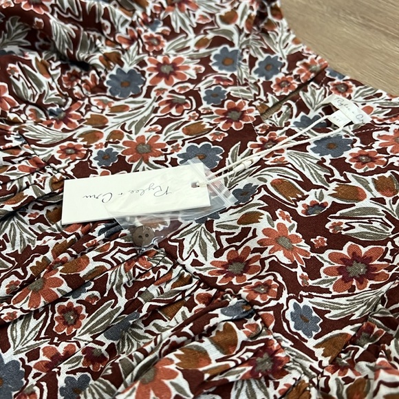 Rylee and Cru Jolene Dress Autumn Bloom Girls 8-9 9-10 - Picture 4 of 6